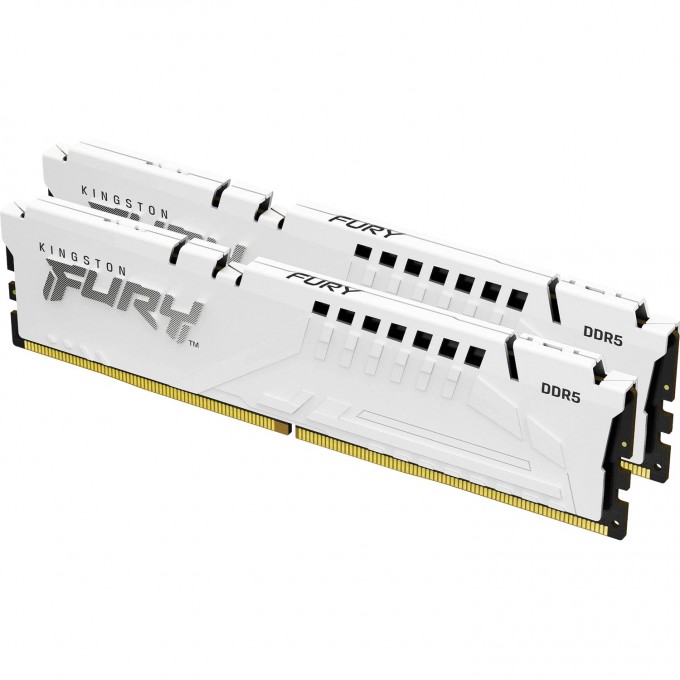 Память оперативная KINGSTON 64GB 6000MT/s DDR5 CL36 DIMM (Kit of 2) FURY Beast White EXPO KF560C36BWEK2-64