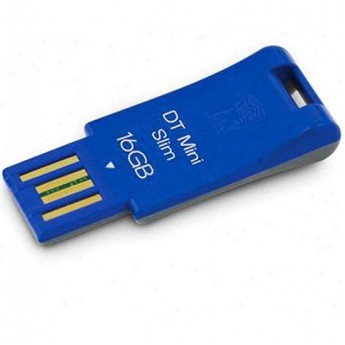 Флешка KINGSTON 16GB Pen Drives USB MiniSlim DTMSB-16GB