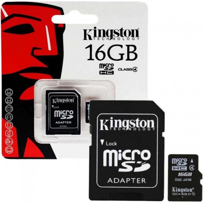 Карта памяти KINGSTON 16GB SDCS2/16GB 616042