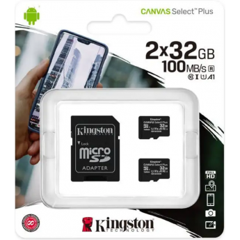 Карта памяти KINGSTON 32GB SDCS2-32GB-2P1A