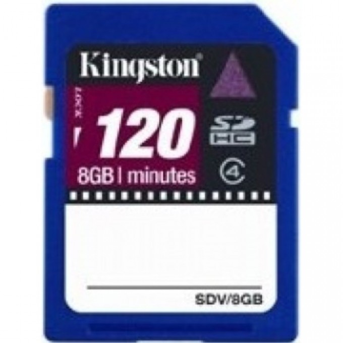 Карта памяти KINGSTON 8GB Class 4 SDV-8GB 331645