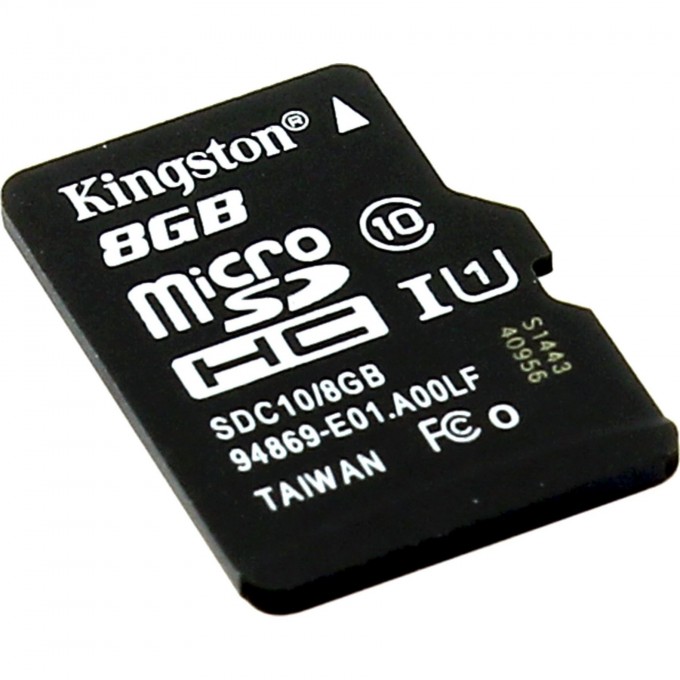 Карта памяти KINGSTON 8GB SDC10G2-8GBSP 514626