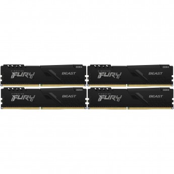 Оперативная память 128Gb DDR4 2666MHz KINGSTON FURY BEAST BLACK (KF426C16BBK4/128) (4x32Gb KIT)