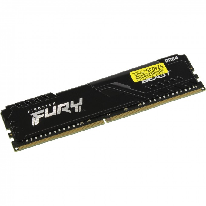 Оперативная память 16Gb DDR4 2666MHz KINGSTON FURY BEAST BLACK () KF426C16BB/16