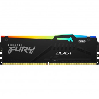 Оперативная память 16Gb DDR5 4800MHz KINGSTON FURY BEAST RGB (KF548C38BBA-16)