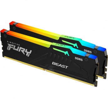 Оперативная память 16Gb DDR5 6000MHz KINGSTON FURY BEAST RGB (KF560C40BBAK2-16) (2x8Gb KIT)