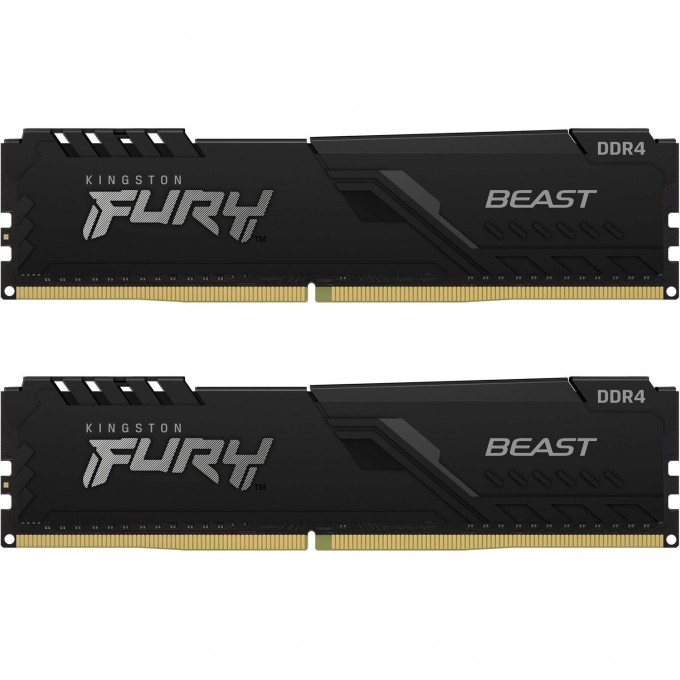 Оперативная память 32Gb DDR4 3200MHz KINGSTON FURY BEAST BLACK () (2x16Gb KIT) KF432C16BBK2/32