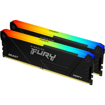 Оперативная память 32Gb DDR4 3200MHz KINGSTON FURY BEAST RGB (KF432C16BB12AK2/32WP) (2x16Gb KIT)