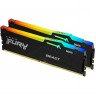 Оперативная память 32Gb DDR5 5600MHz KINGSTON FURY BEAST BLACK RGB () (2x16Gb KIT) KF556C40BBAK2-32