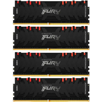 Оперативная память 64Gb DDR4 3200MHz KINGSTON FURY BEAST RGB (KF432C16BB12AK4/64) (4x16Gb KIT)