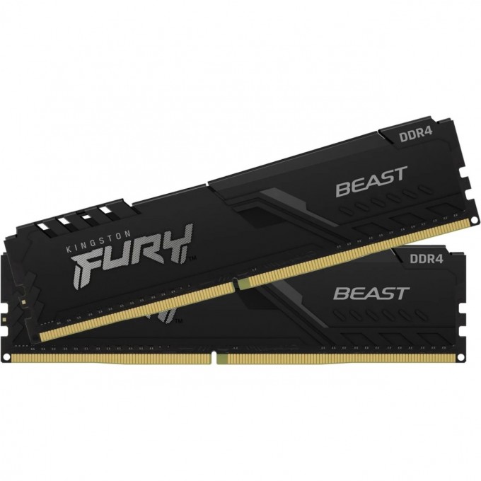 Оперативная память 8Gb DDR4 2666MHz KINGSTON FURY BEAST BLACK () (2x4Gb KIT) KF426C16BBK2/8