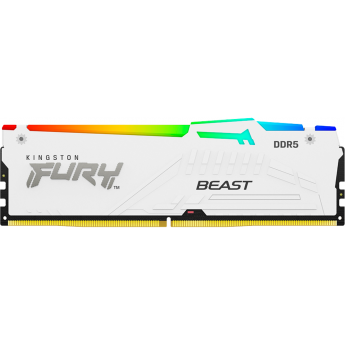Память оперативная KINGSTON 16GB 5600MT/s DDR5 CL36 DIMM FURY Beast White RGB EXPO