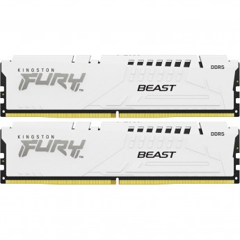 Память оперативная KINGSTON FURY BEAST WHITE EXPO 32GB 6000MT/s DDR5 CL36 DIMM (Kit of 2)