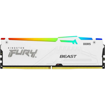 Память оперативная KINGSTON FURY BEAST WHITE RGB EXPO 16GB 6400MT/s DDR5 CL32 DIMM Память оперативная KINGSTON FURY BEAST WHITE RGB EXPO 16GB 6400MT/s DDR5 CL32 DIMM