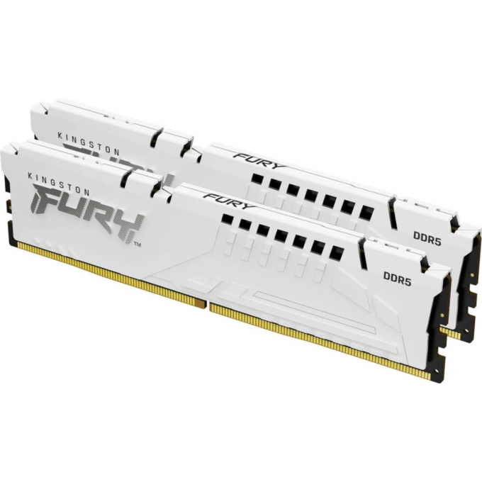Память оперативная KINGSTON FURY BEAST WHITE XMP 32GB 6000MT/s DDR5 DIMM CL30 KF560C30BWK2-32